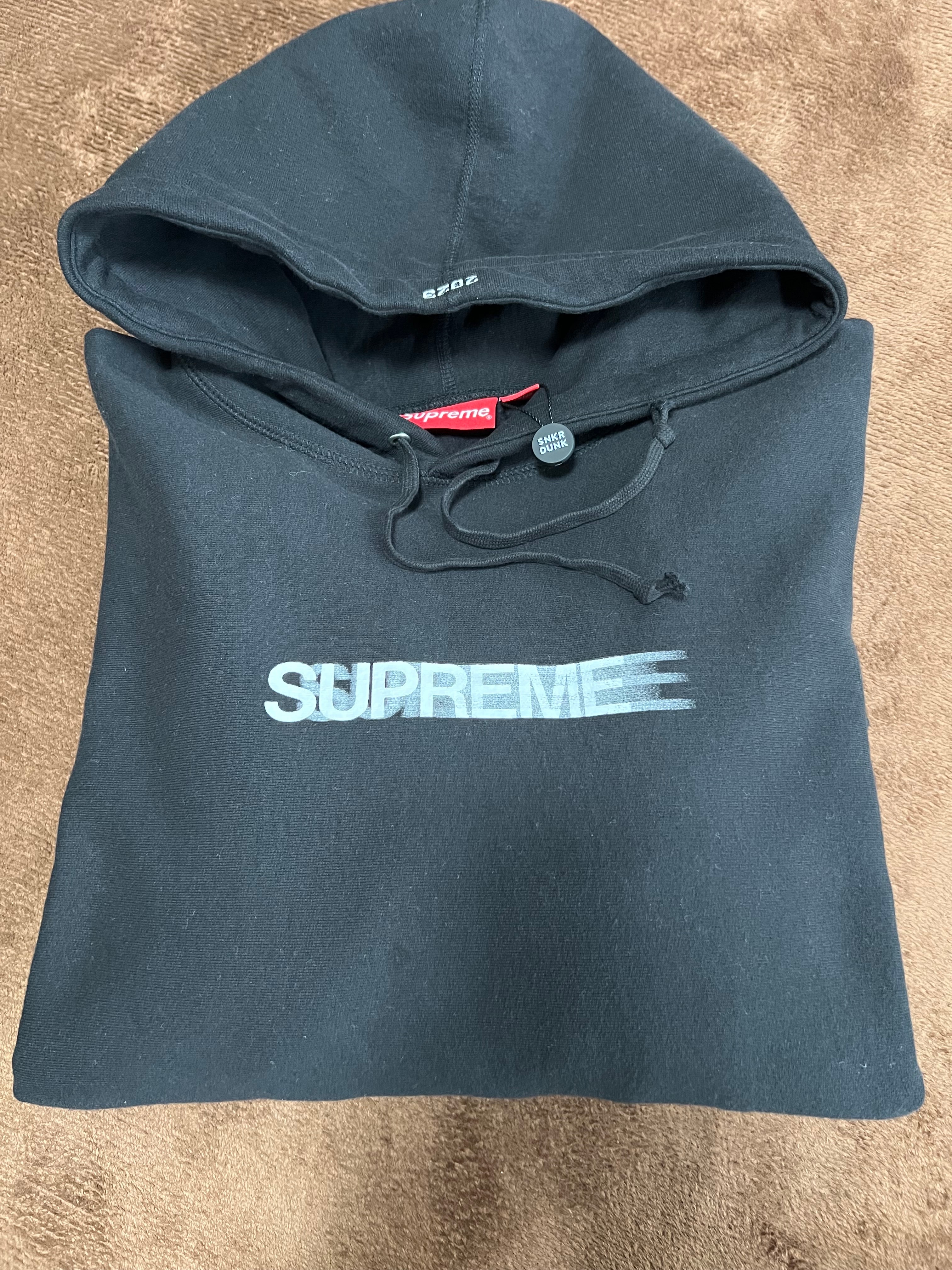 Supreme Motion Logo Hooded Sweatshirt "Black" (23SS)