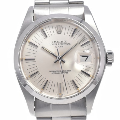 ロレックス ROLEX 1500 ヴィンテージ オイスターパーペチュアル デイト Cal.1570 自動巻き メンズ 良品 保証書付き 腕時計 I#150208