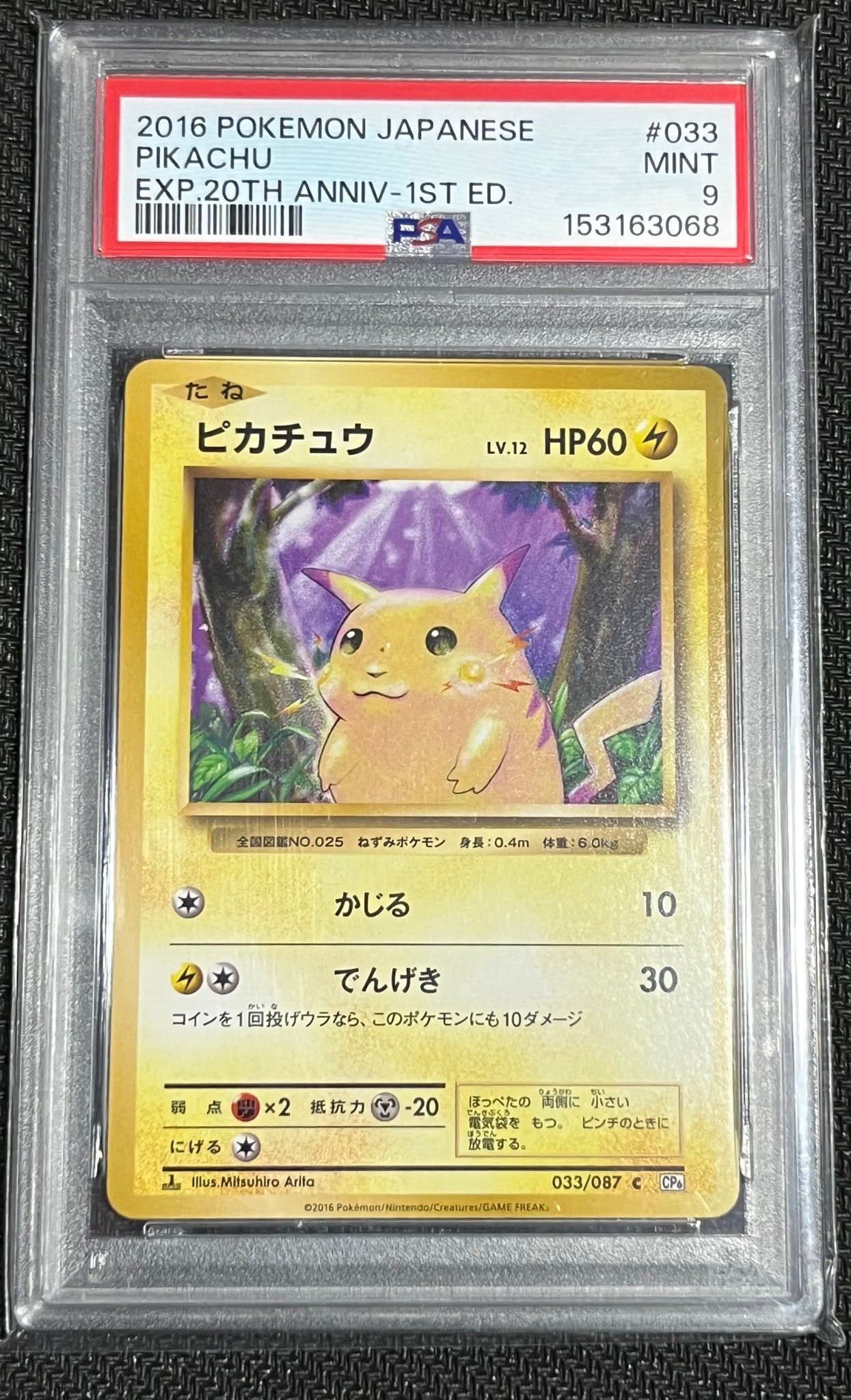 ピカチュウ C :1ED [CP6 033/087](コンセプトパック「ポケットモンスターカードゲーム 拡張パック 20th Anniversary」)