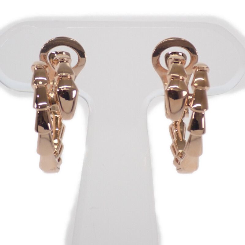 ブルガリ BVLGARI セルペンティ ヴァイパー イヤリング 361293 ピアス K18ピンクゴールド レディース【中古】【Aランク】