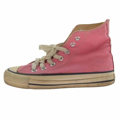 CONVERSE コンバース スニーカー 90s USA製 ALL STAR オールスター ハイカット スニーカー ピンク ピンク系 US3【中古】