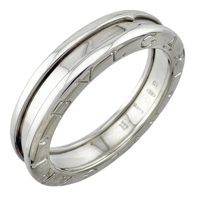 ブルガリ B-zero.1 1バンド リング 指輪 20.5号 18金 K18ホワイトゴールド メンズ BVLGARI 中古