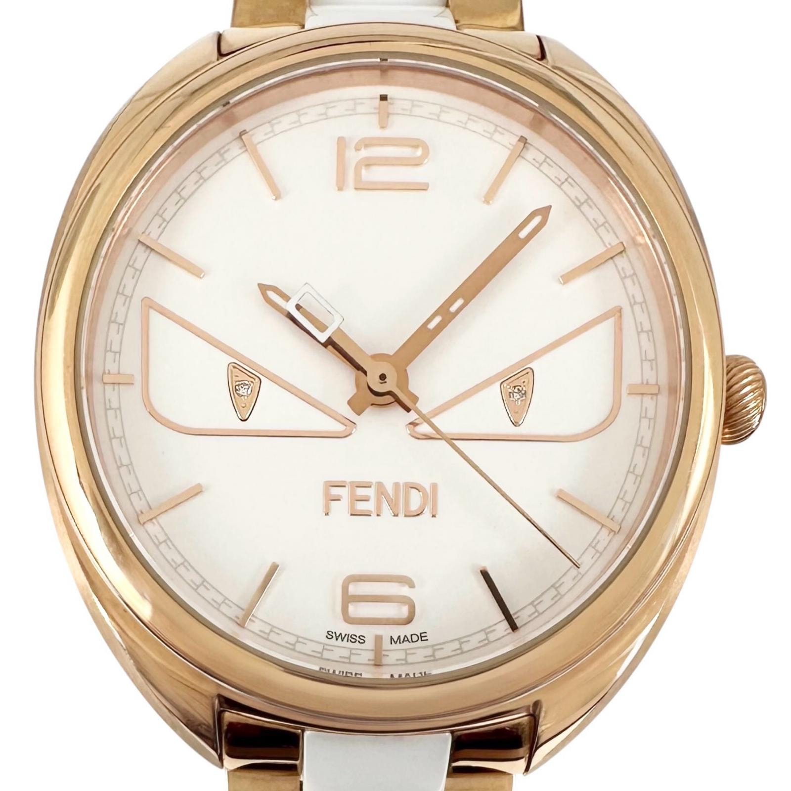 フェンディ FENDI バグズモンスター 腕時計 時計 ステンレススチール レディース ブラック系 21000M 【中古】 FENDI - フェンディ FENDI バグズモンスター 腕時計 時計 ステンレス