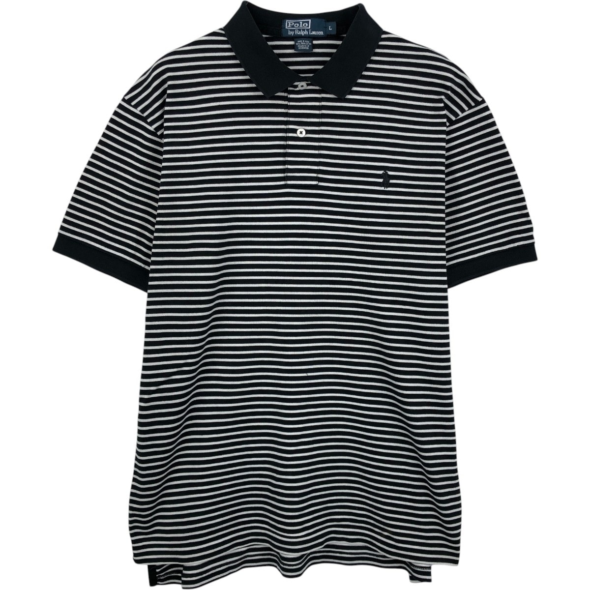 古着 ラルフローレン Ralph Lauren POLO by Ralph Lauren 半袖 ボーダー ポロシャツ メンズL相当/eaa375783