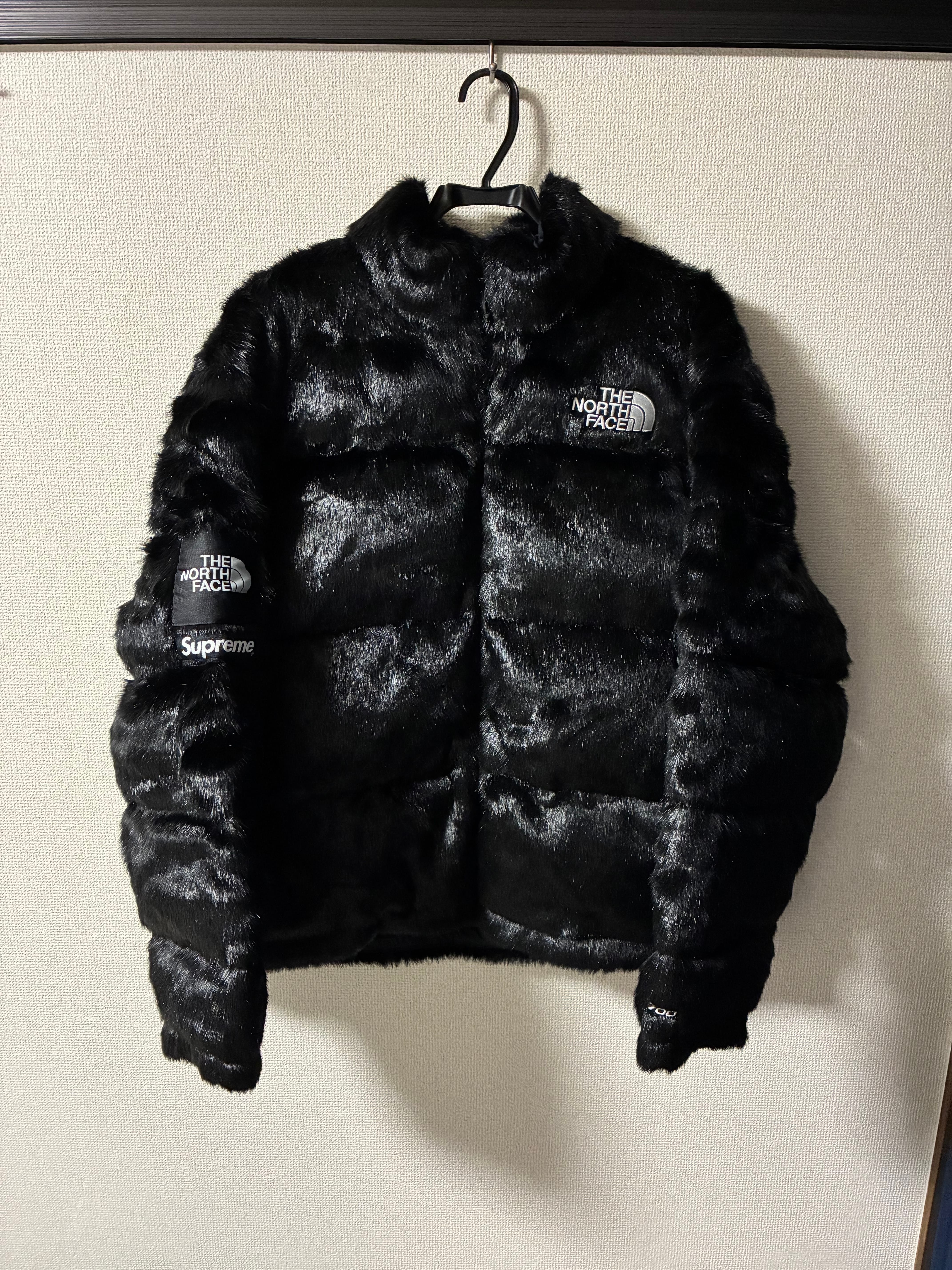 Supreme x The North Face Faux Fur Nuptse Jacket "Black"