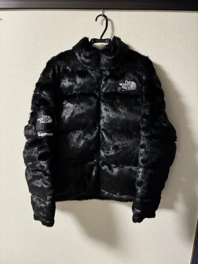 Supreme x The North Face Faux Fur Nuptse Jacket "Black"