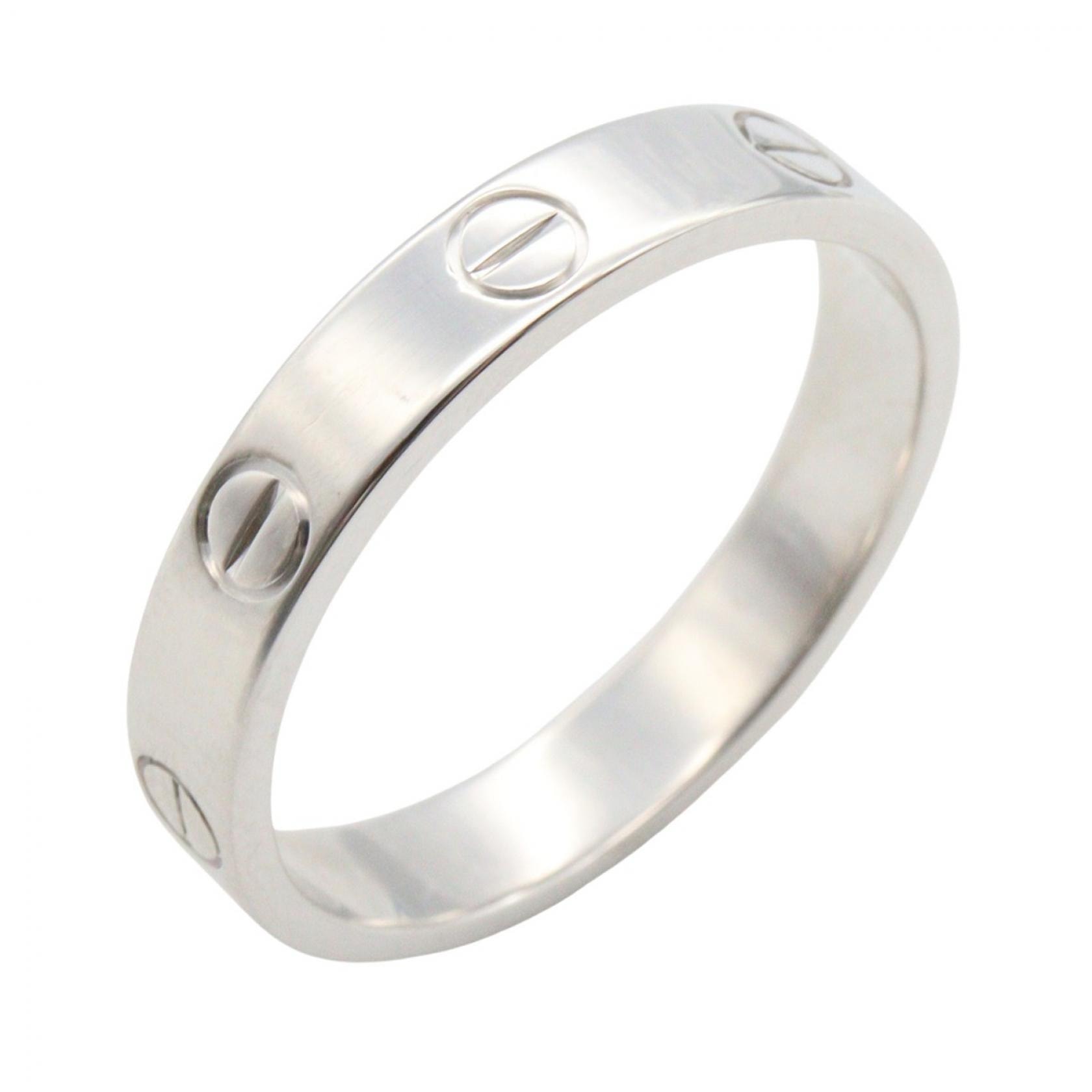 カルティエ CARTIER ミニラブリング リング・指輪 ジュエリー K18WG(ホワイトゴールド) メンズ レディース シルバー系 B4085100 【中古】