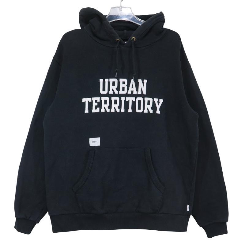 WTAPS 더블 탭 19SS 어반테리토리.디자인 후드/스웨트셔츠.COPO 어반 테리토리 디자인 후드 스웨트셔츠 블랙 탑 후디 사이즈 01 (S)