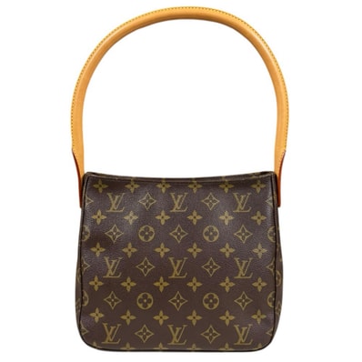 ルイヴィトン ルーピングMM モノグラム ショルダーバッグ モノグラムキャンバス M51146 ブラウン レディース LOUIS VUITTON 中古