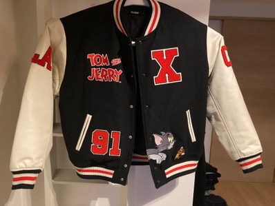 XLARGE x Tom and Jerry Versity Jacket "Black"