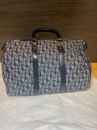 Dior Trotter Mini Boston Handle Bag "Navy"