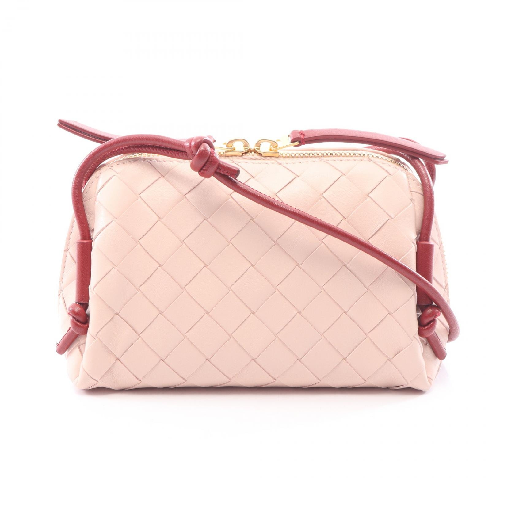 ボッテガヴェネタ BOTTEGA VENETA イントレチャート ショルダーバッグ バッグ レザー レディース ピンク系 / ボルドー系 794258VCPPU6812 【新品】