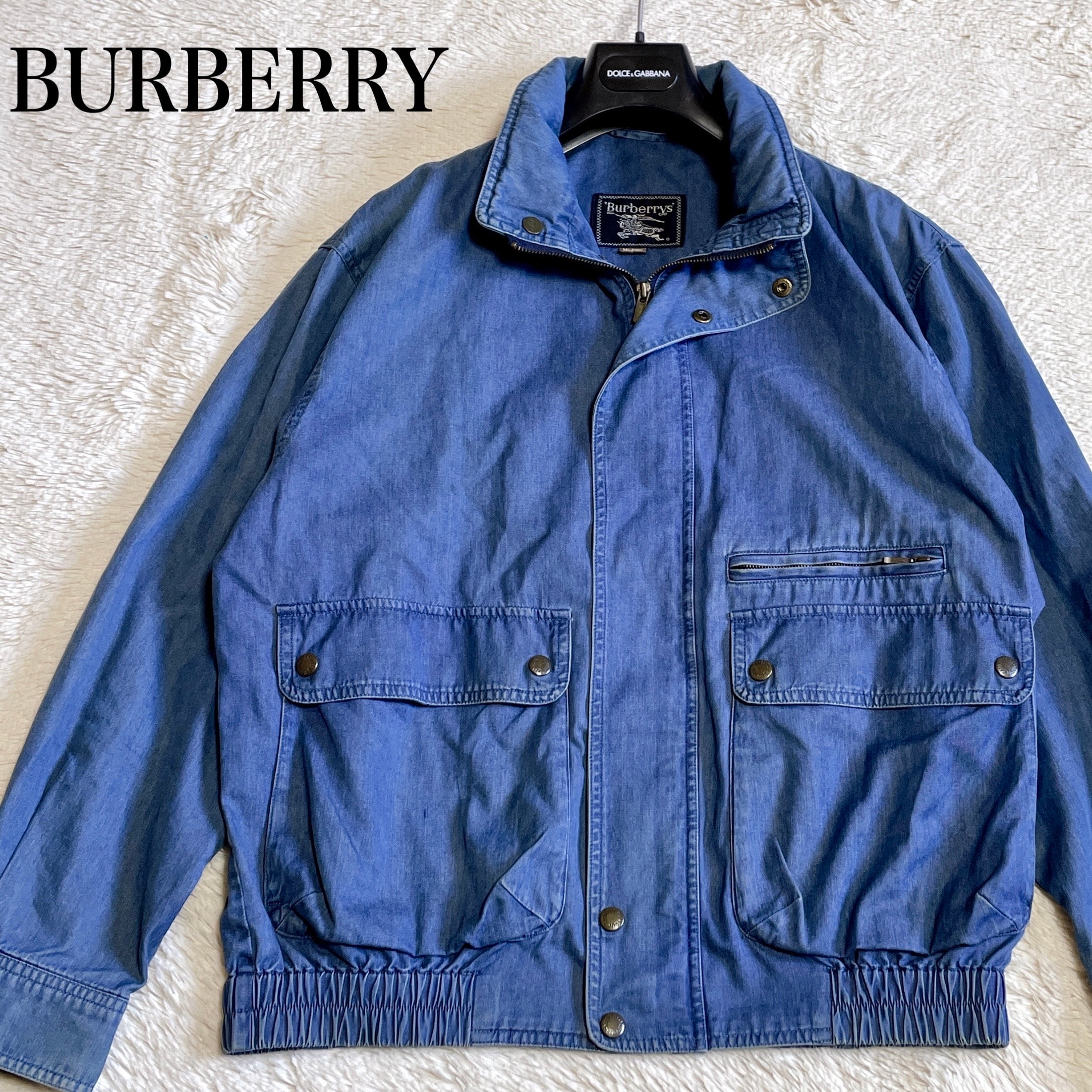 やや傷や汚れあり】希少 BURBERRY フード付き デニムジャケット