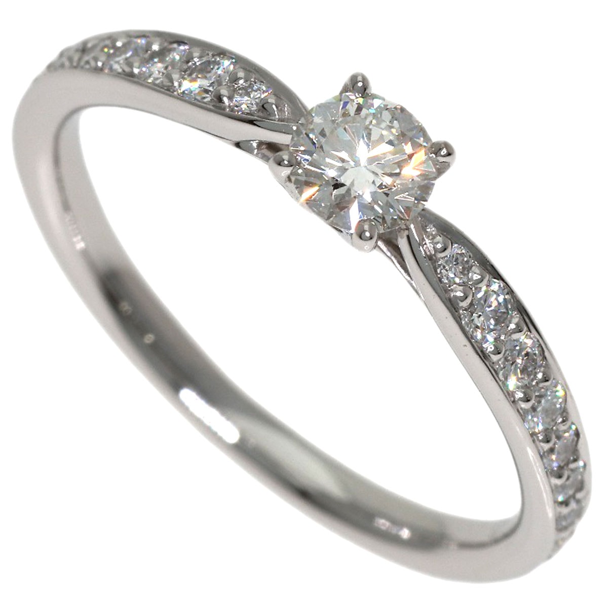 TIFFANY&Co. ティファニー ハーモニー ダイヤモンド リング・指輪 PT950 レディース [中古]
