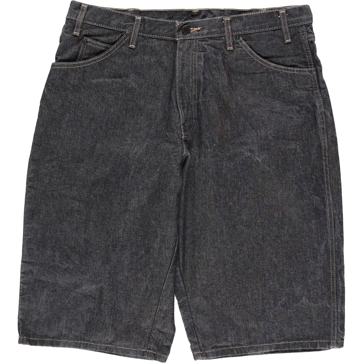 古着 ディッキーズ Dickies ブラックデニムショーツ ハーフパンツ メンズw37相当/eaa614114