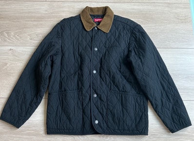 Supreme Quilted Paisley Jacket "Black"