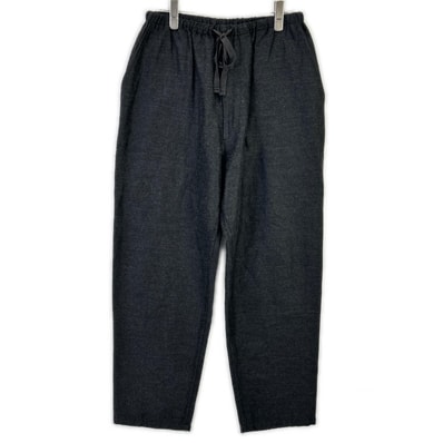 コモリ 21AW U03-03002 グレー ウールシルク ドローストリングパンツ 2