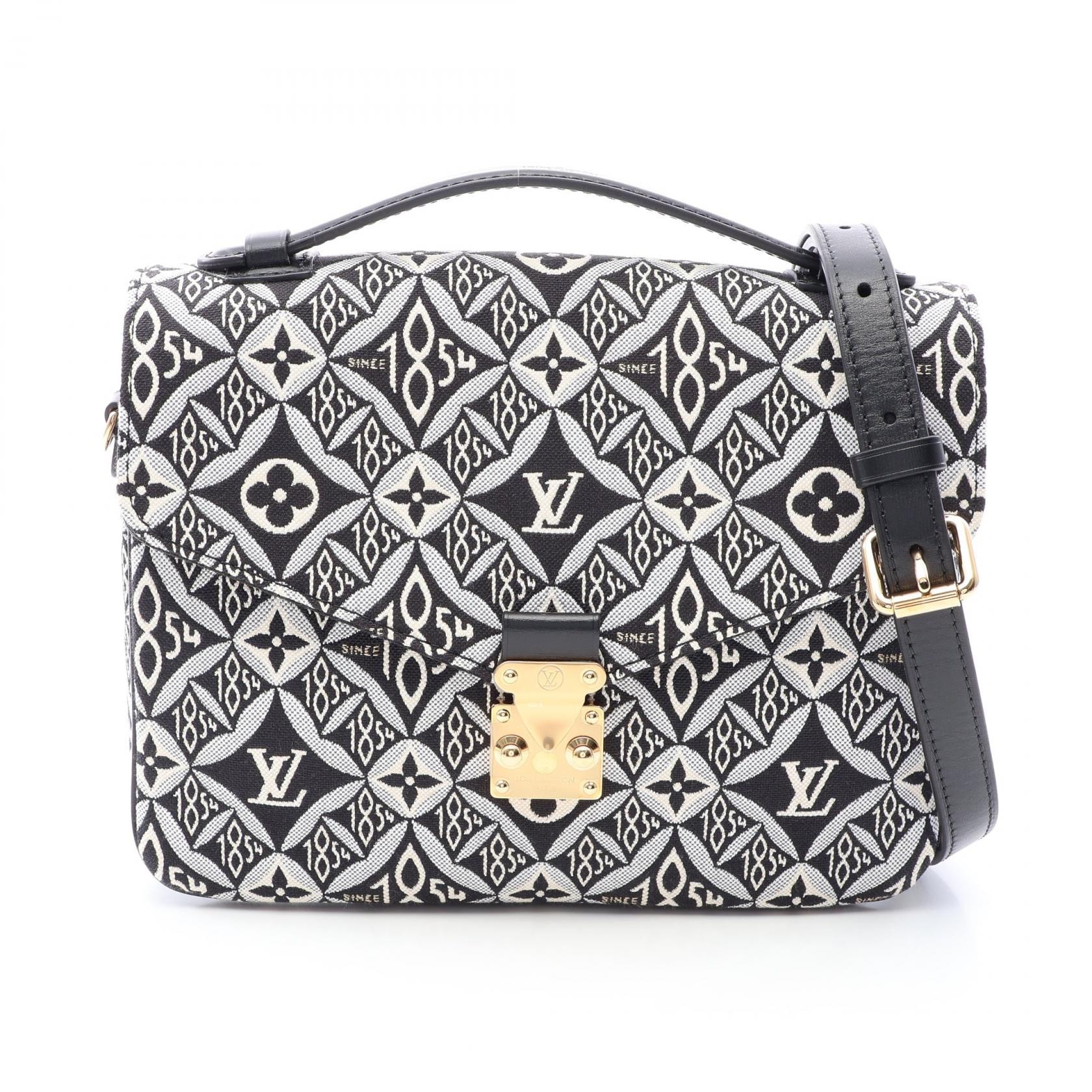 ルイ・ヴィトン LOUIS VUITTON ポシェット メティス MM Since 1854 2WAY ハンドバッグ バッグ キャンバス レザー モノグラム・ジャガード レディース ブラック系 / マルチカラー M57272 【中古】