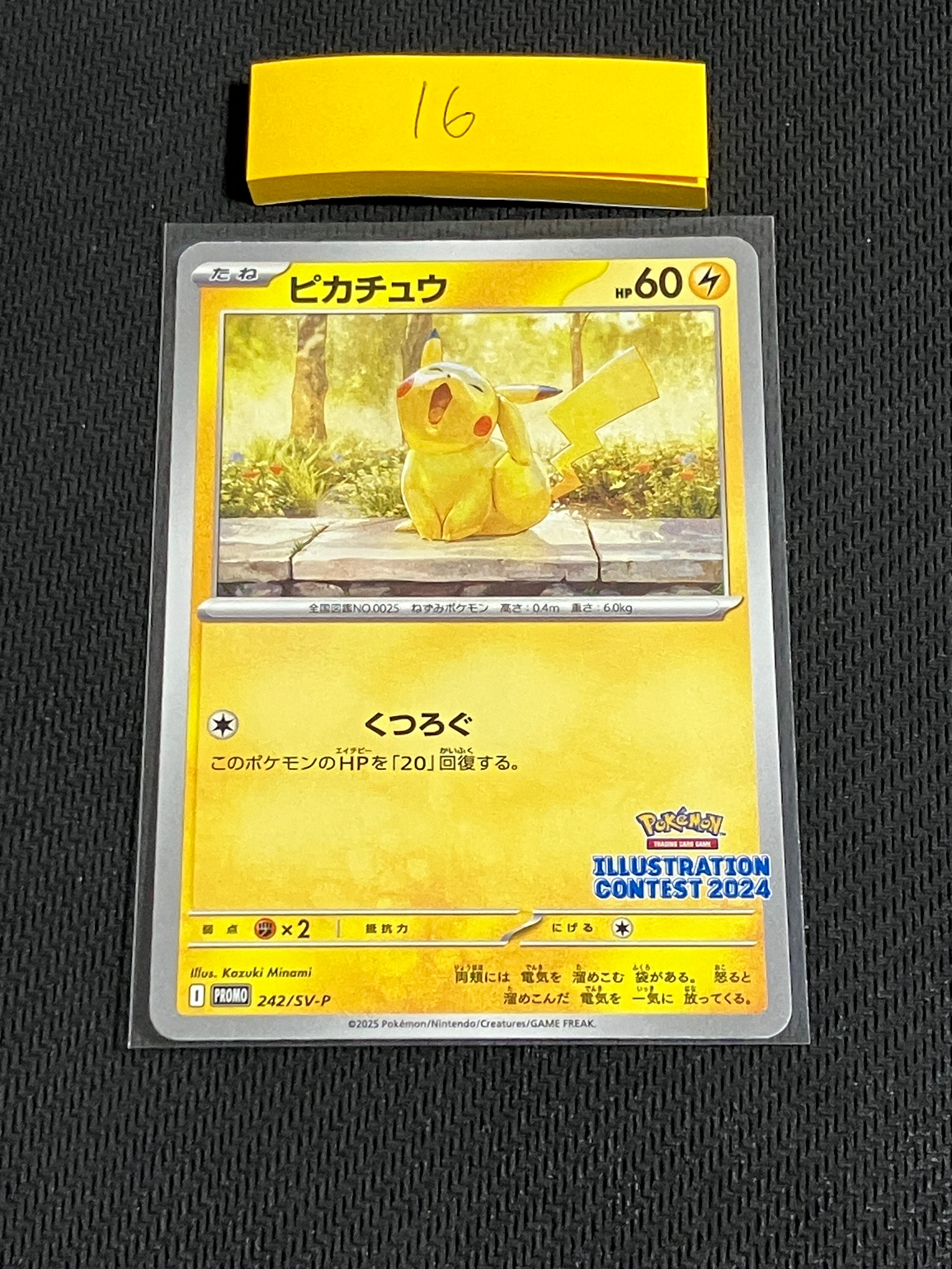 ピカチュウ [SV-P 242](プロモカードパック「イラストレーション