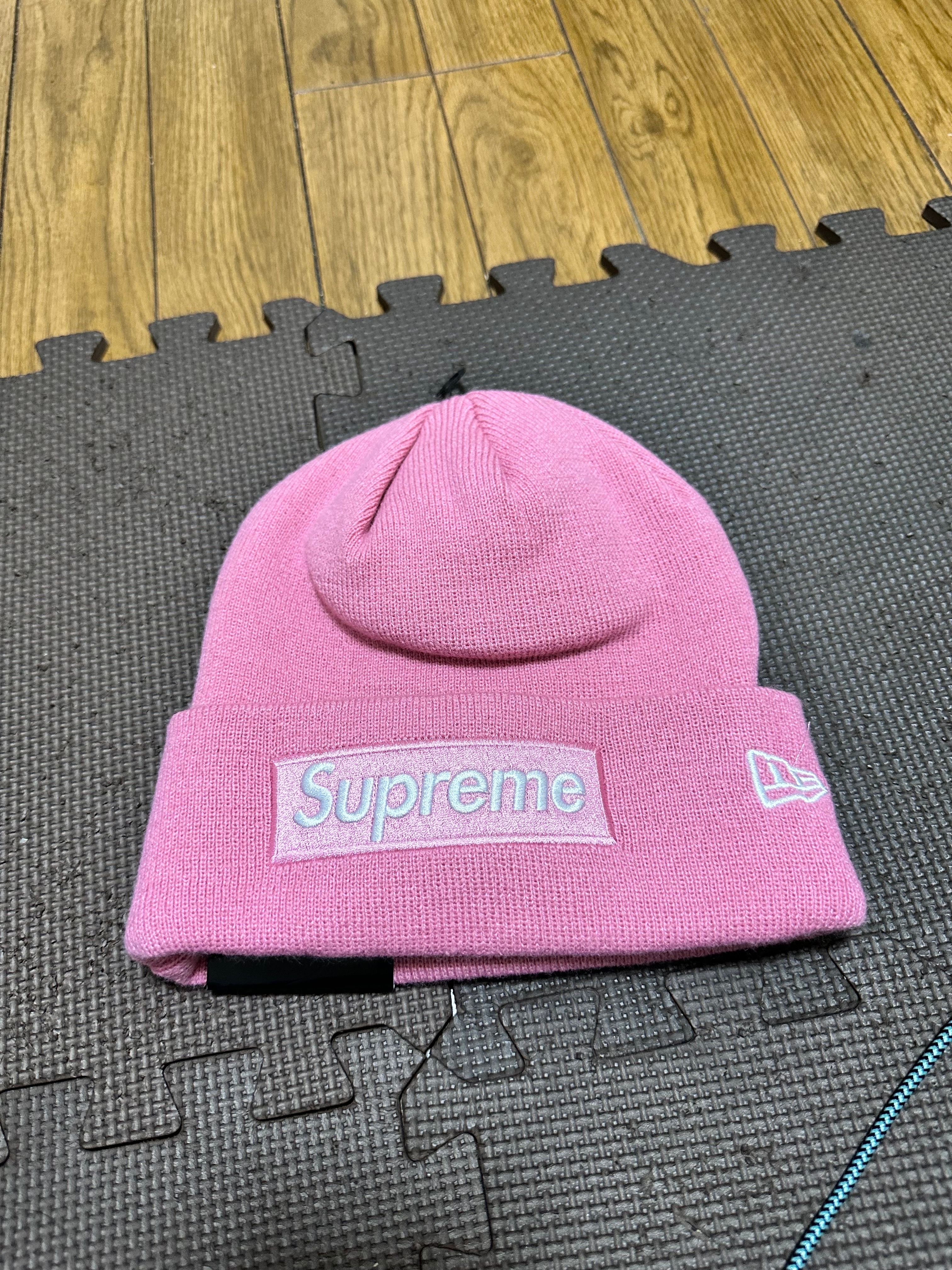 Supreme New Era Box Logo Beanie "Pink" (24FW)