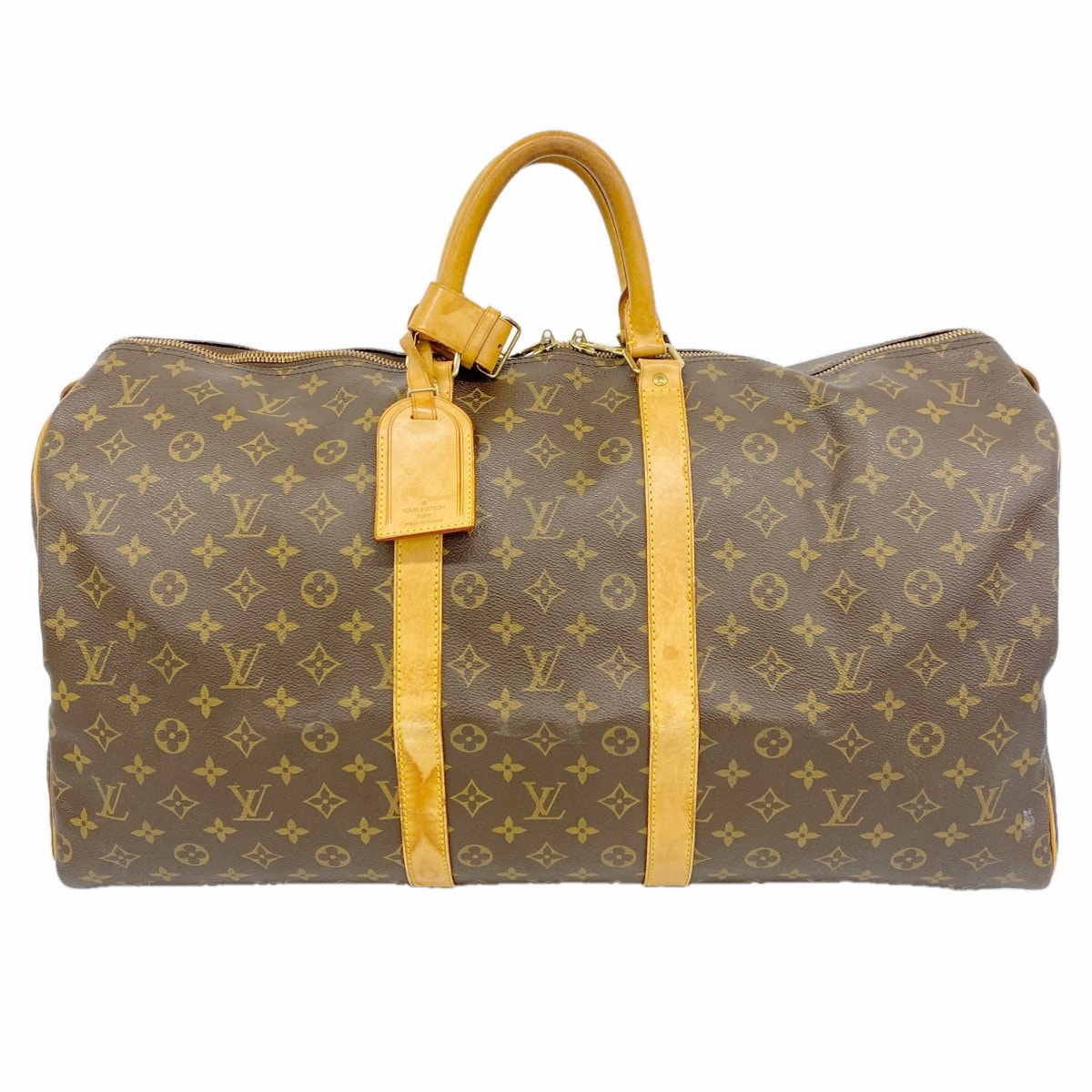 【6db0852-h】ルイヴィトン ボストンバッグ モノグラム キーポル55 M41424 ブラウン【中古】メンズ レディース ユニセックス