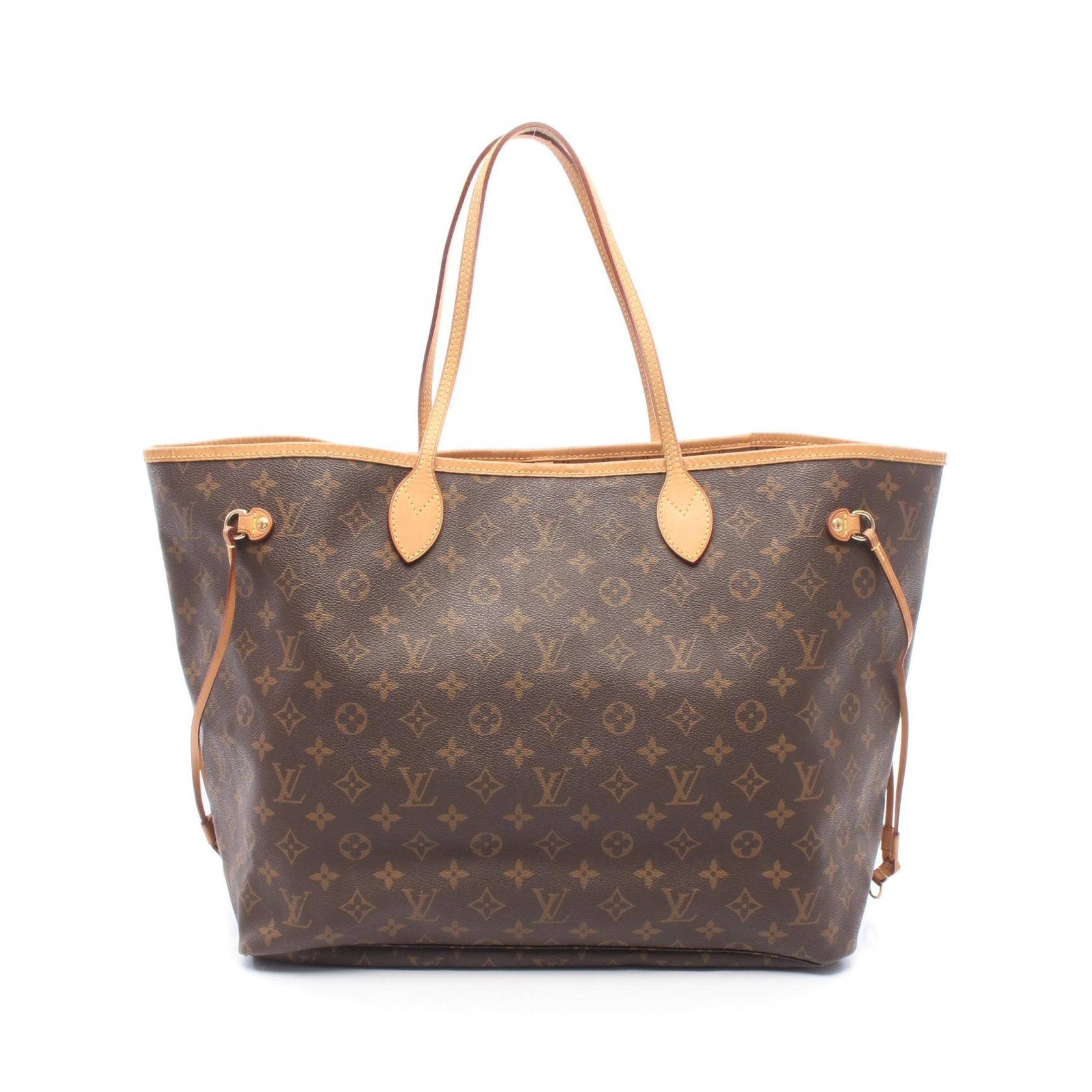 ルイ・ヴィトン LOUIS VUITTON ネヴァーフルGM トートバッグ バッグ PVCコーティングキャンバス レザー モノグラム レディース ブラウン系 M40157 【中古】