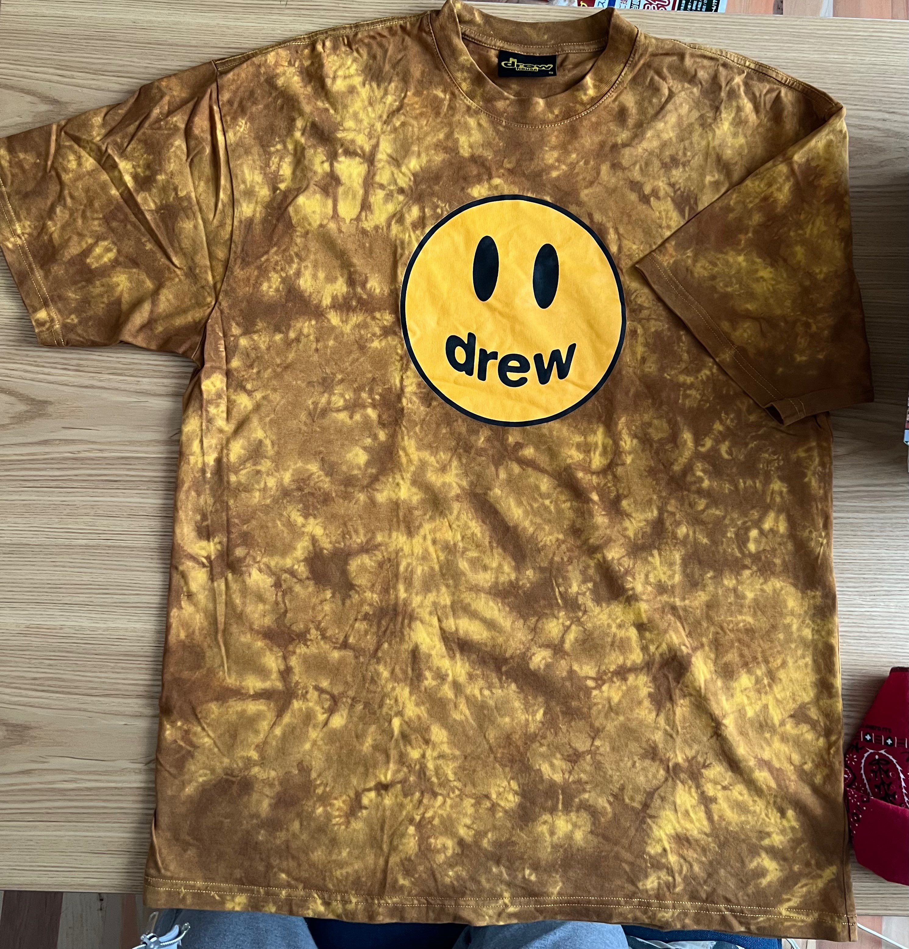 drew house mascot ss tee "Brown Tie Dye"