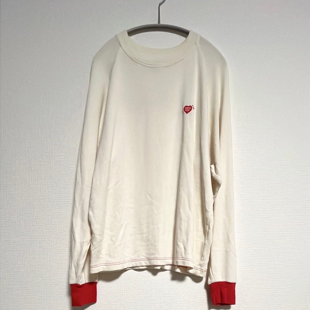 ヒューマン メイド サーマル L/S Tシャツ "ホワイト"
