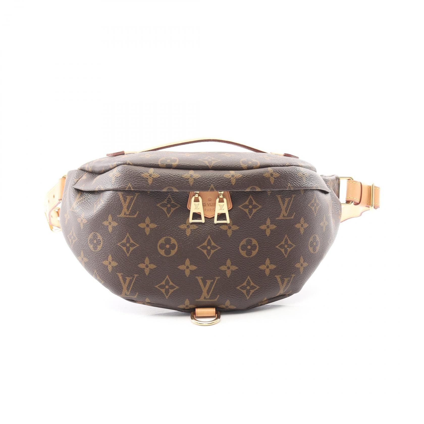 ルイ・ヴィトン LOUIS VUITTON バムバッグ ウエストバッグ ボディバッグ バッグ PVCコーティングキャンバス レザー モノグラム メンズ レディース ブラウン系 M43644 【中古】