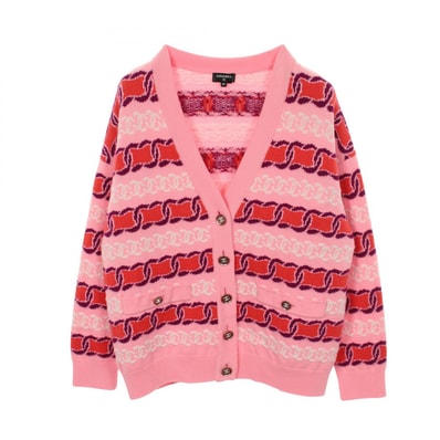シャネル CHANEL ココマーク カーディガン 衣料品 トップス カシミヤ レディース ピンク系 / マルチカラー P75774K10913 【中古】