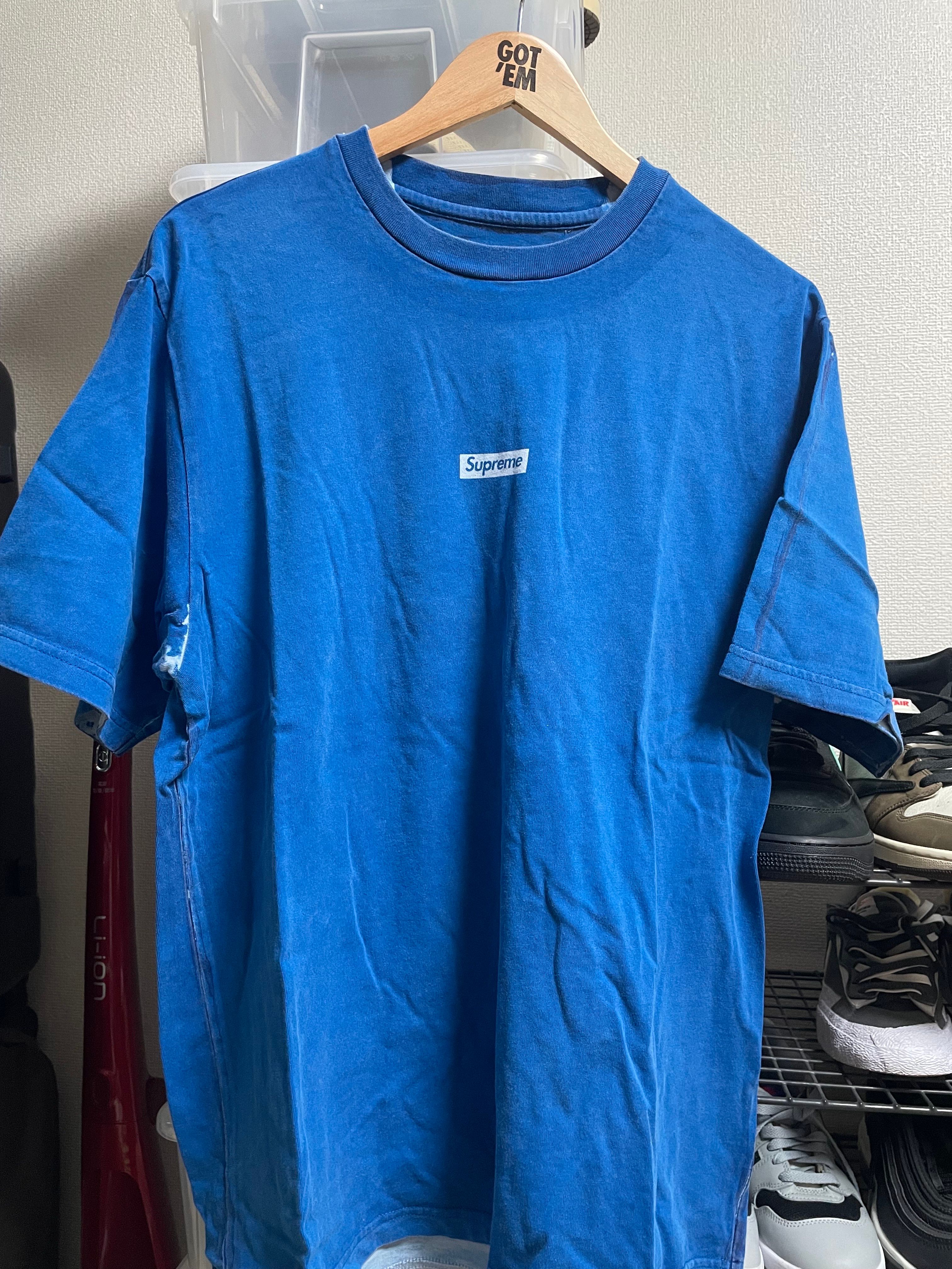 Supreme Overprint Small Box S/S Top "Blue"