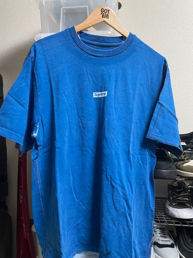 Supreme Overprint Small Box S/S Top "Blue"