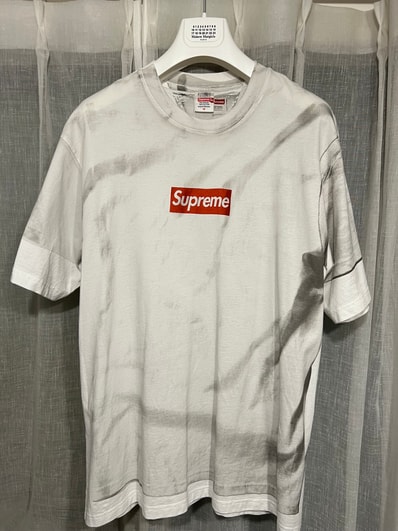 Supreme x MM6 Maison Margiela Box Logo Tee "White"