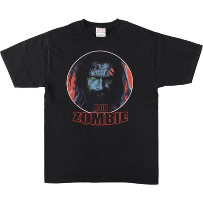 古着 ヘインズ Hanes ROB ZOMBIE ロブゾンビ バンドTシャツ バンT メンズM相当/eaa550272