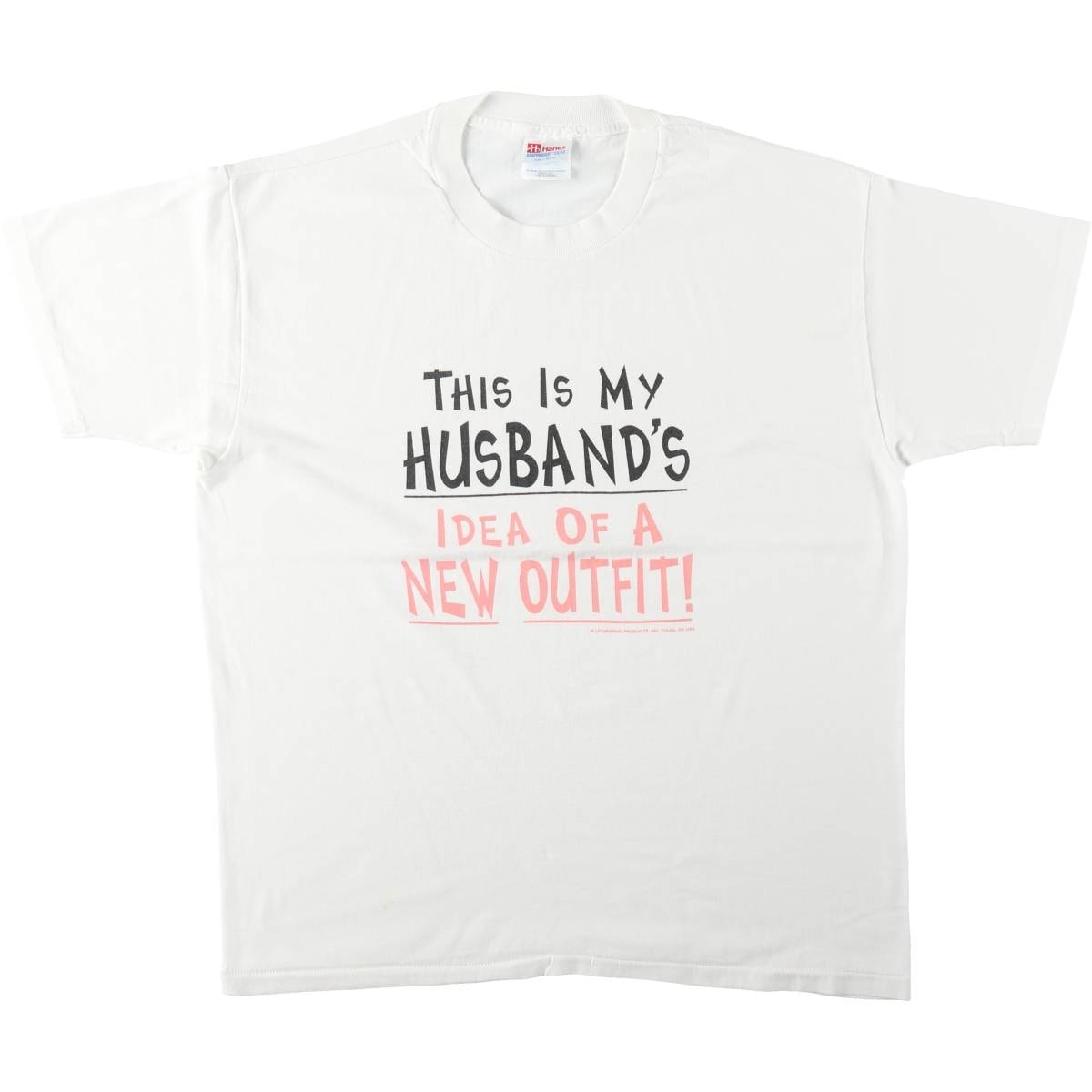古着 90年代 ヘインズ Hanes HEAVYWEIGHT 50/50 メッセージプリントTシャツ USA製 メンズL相当 ヴィンテージ/eaa644498
