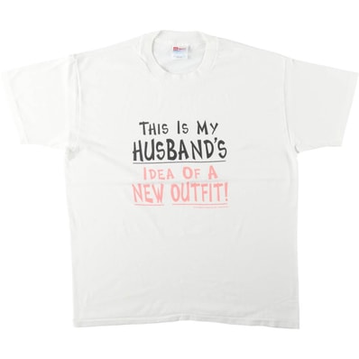 古着 90年代 ヘインズ Hanes HEAVYWEIGHT 50/50 メッセージプリントTシャツ USA製 メンズL相当 ヴィンテージ/eaa644498