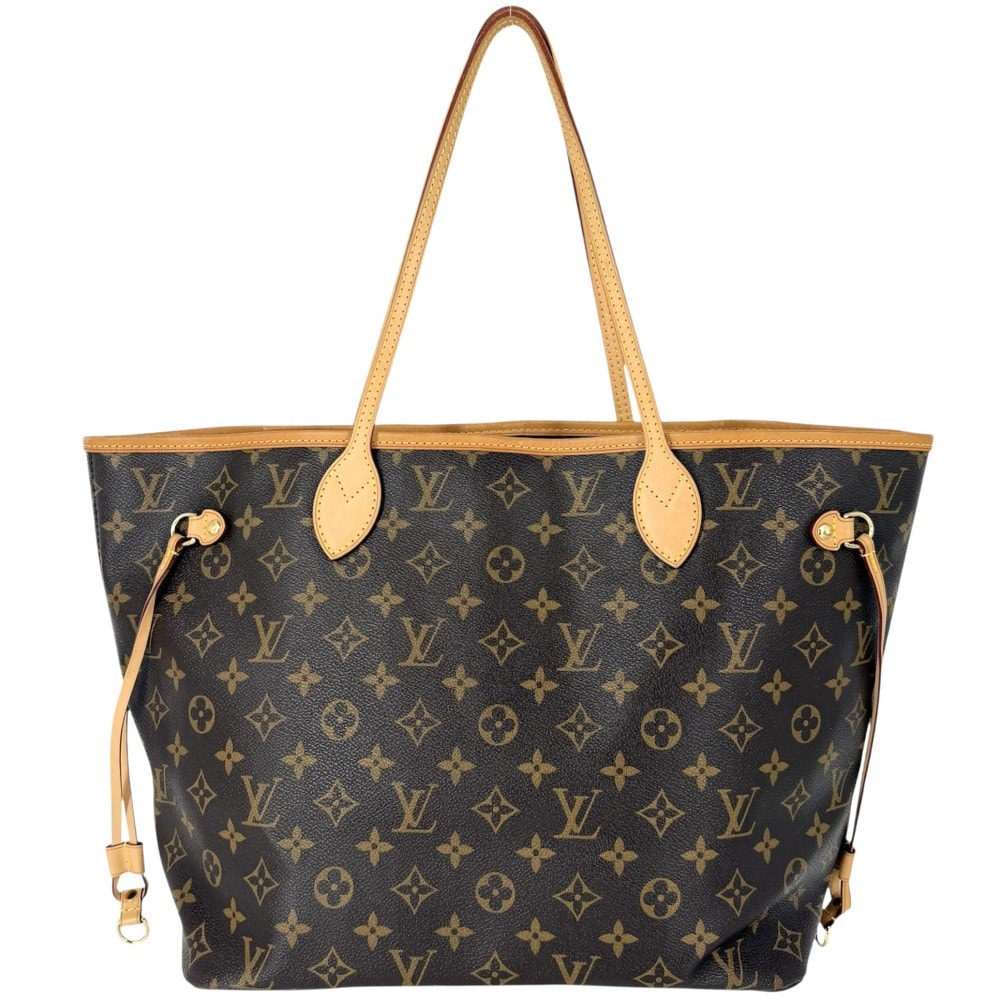 LOUIS VUITTON ルイヴィトン トートバッグ モノグラム ネヴァーフルMM ハンドバッグ 肩掛け 通勤 ピンク M41178 ピヴォワンヌ ブラウン 茶 ゴールド金具 レディース【中古品】