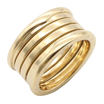 ブルガリ BVLGARI B-zero1 ビーゼロワン リング 4バンド リング・指輪 ジュエリー K18(イエローゴールド) メンズ レディース ゴールド系 346589 【中古】