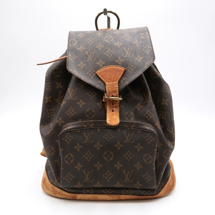 LOUIS VUITTON(ルイ・ヴィトン)モンスリGM ヴィンテージ リュックサック バックパック モノグラム ブラウン PVC レザー ゴールド金具 大容量 レディース メンズ ユニセックス M51135【中古】