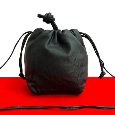 LOEWE ロエベ アナグラム ロゴ レザー ショルダーバッグ ブラック
68113