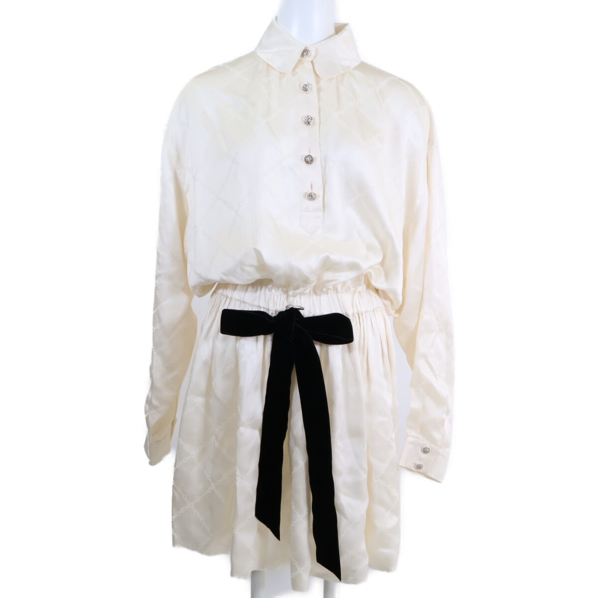 シャネル P73352V65071 23クルーズ  ライオンボタン ウエストボタン シルク100% 36