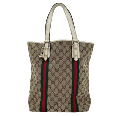 グッチ GUCCI GGキャンバス シェリーライン ハンドバッグ【中古】