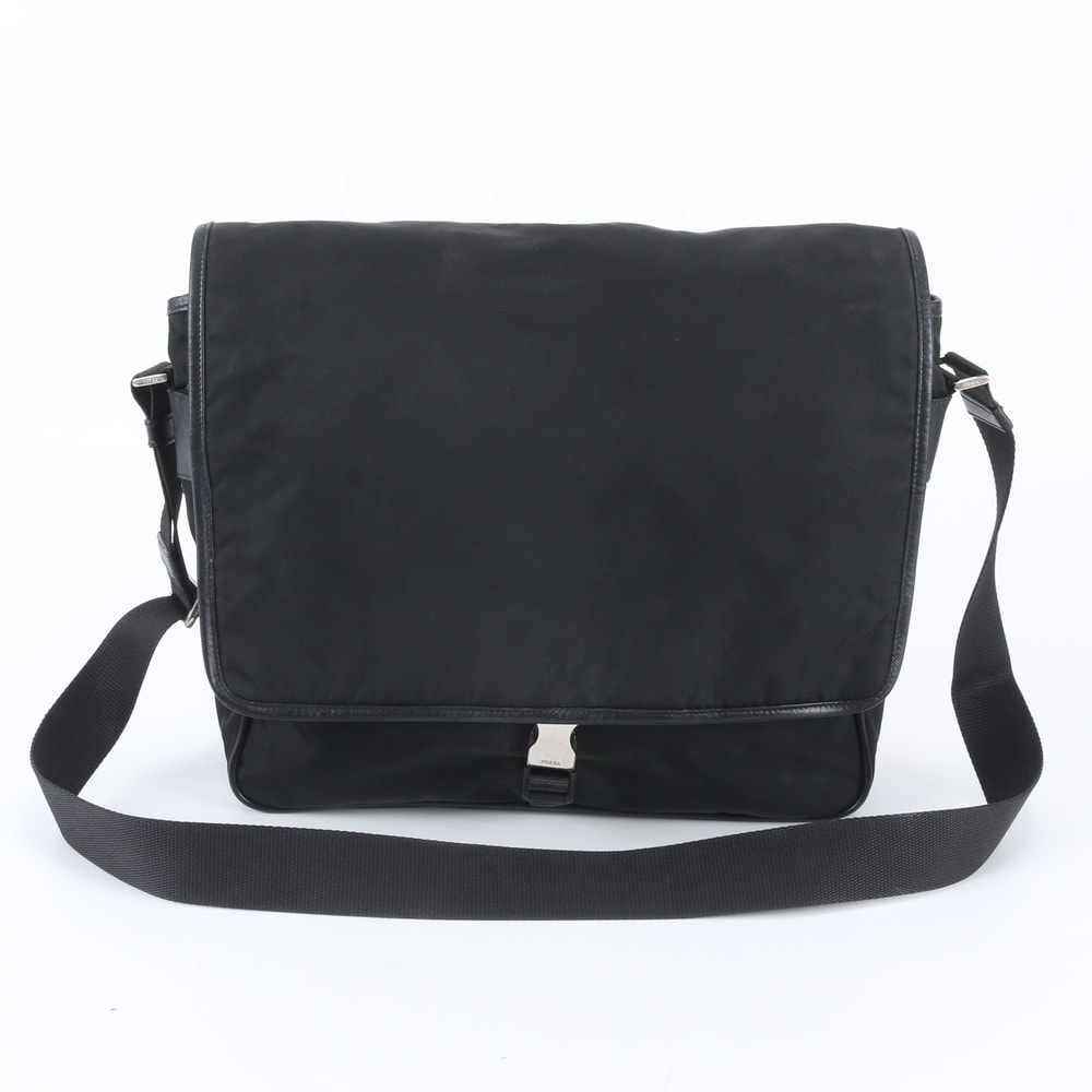 ■美品 プラダ テスート ナイロン白タグあり トライアングルロゴ