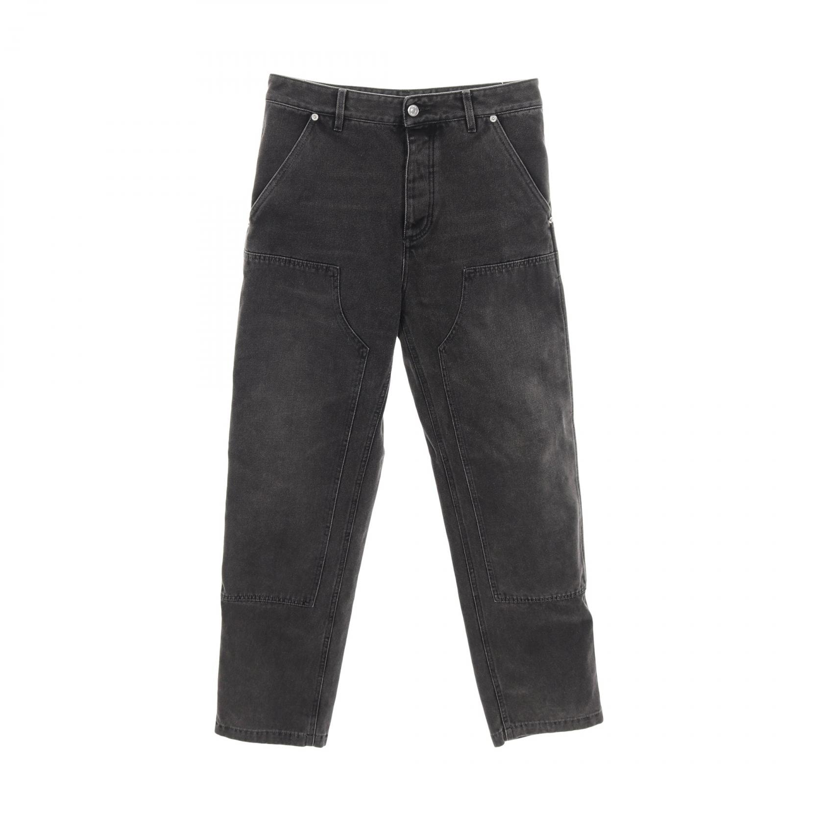 ディオール Dior カーペンターデニムパンツ デニムパンツ 衣料品 ボトムス コットン メンズ グレー系 【中古】