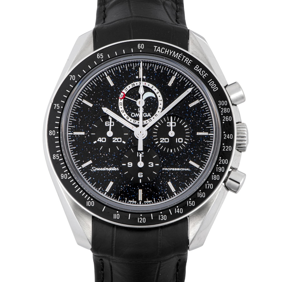 OMEGA オメガ スピードマスター プロフェッショナル ムーンフェイズ 311.33.44.32.01.001 アベンチュリンダイヤル【中古】