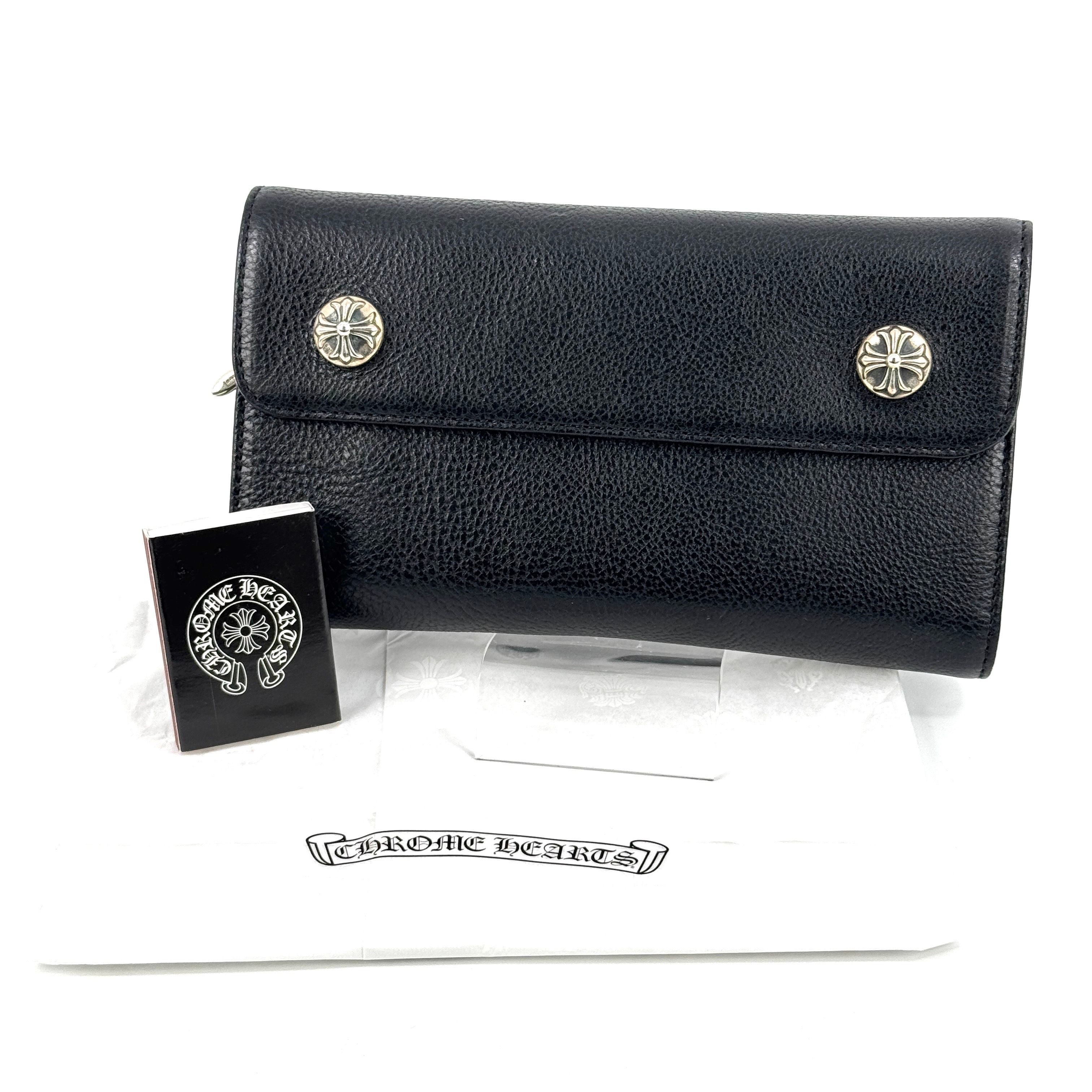 Chrome Hearts Wave Wallet Leather "Black"
