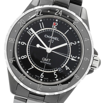 シャネル J12 GMT ブラックセラミック H2012 メンズ 【中古】