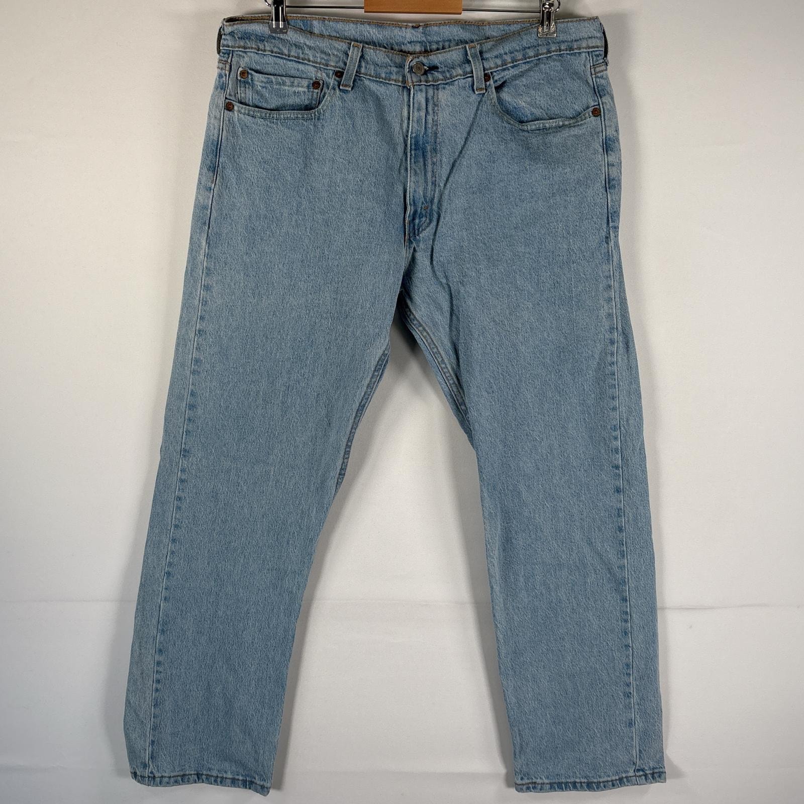 古着 リーバイス Levi's デニムパンツ 505 ブルーデニム ジーンズ ジーパン ストレート 大きいサイズ w36 L30 アイスブルー メンズ