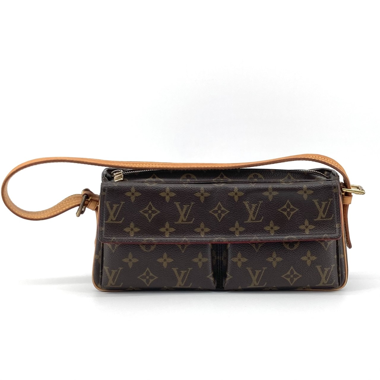 LOUIS VUITTON(ルイ・ヴィトン) ヴィバシテGM モノグラム フラップポケット M51163 ショルダーバッグ ブラウン