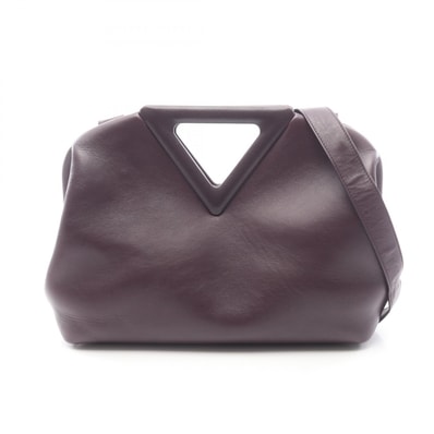 ボッテガヴェネタ BOTTEGA VENETA ポイント ミディアム 2WAY ショルダーバッグ バッグ レザー レディース パープル系 652446 【中古】